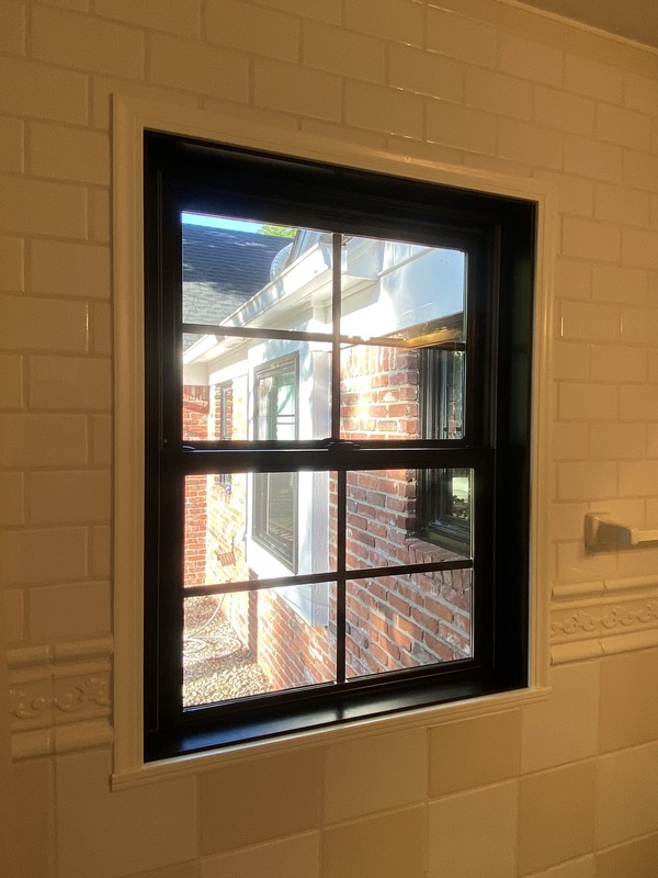 Interior shot of new window